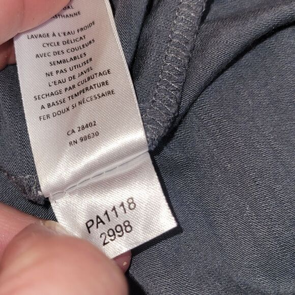 NWOT LILLA P JEWEL NECK SHIFT SHORT SLEEVW DRESS GREY Gray CHARCOAL S - Picture 12 of 13